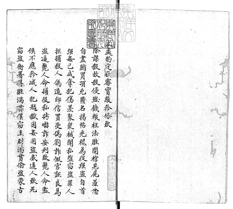 256 [秋審總例不分卷]條例一卷　鈔本