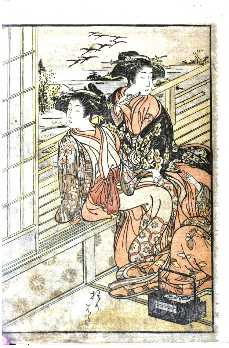 青楼美人合姿镜