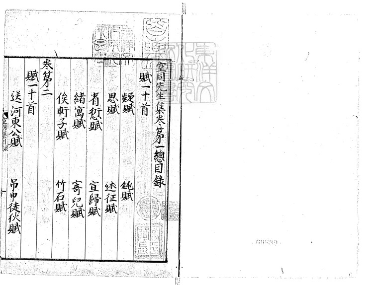 548 空同先生集六十三卷　嘉靖九年序刊本