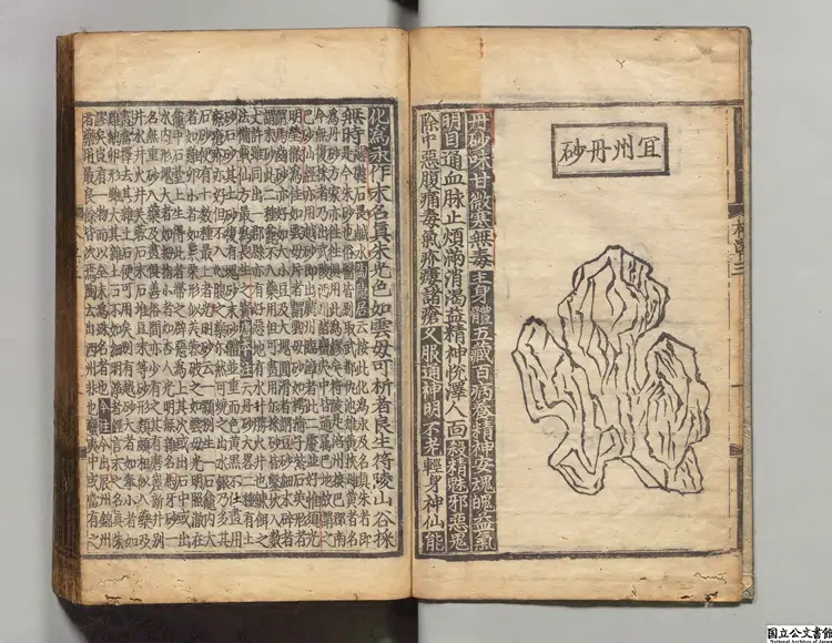 経史証類大観本草  選者唐慎微（宋）／校訂者艾晟（宋）朝鮮刊本