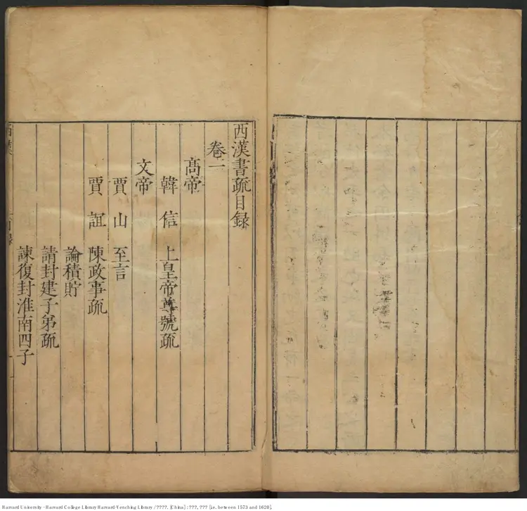 《兩漢書疏》【明】李琯 輯 出版商:潘京南 萬曆1573-1620 《兩漢書疏》【明】李琯 輯 出版商:潘京南 萬曆1573-1620