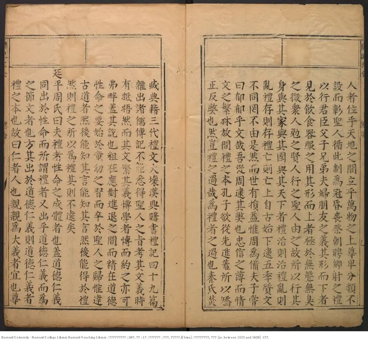 《張翰林校正禮記大全》三十卷總論一卷【明】胡廣等奉命輯 張瑞圖 沈宗正校 出版商:閩芝城建邑書林林余氏 明萬曆刊本 《張翰林校正禮記大全》三十卷總論一卷【明】胡廣等奉命輯 張瑞圖 沈宗正校 出版商:閩芝城建邑書林林余氏 明萬曆刊本