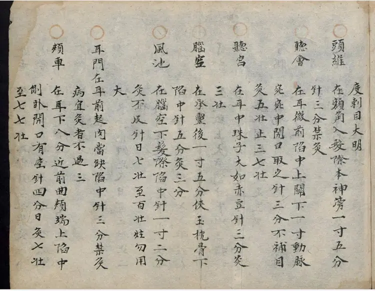 中医手抄本一一鬼门十三针法