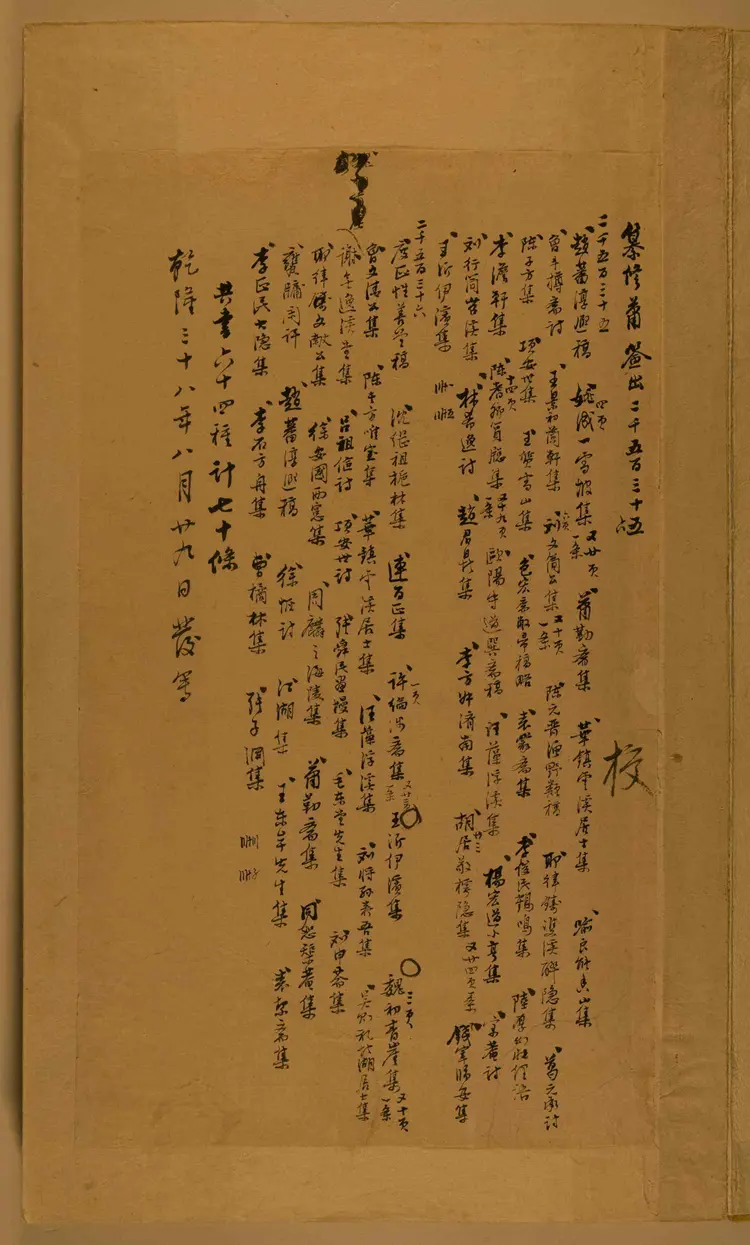 《永乐大典》2535-2536齐字