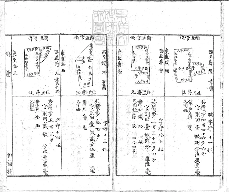 123 魚鱗圖冊不分卷 鈔本 123 魚鱗圖冊不分卷 鈔本
