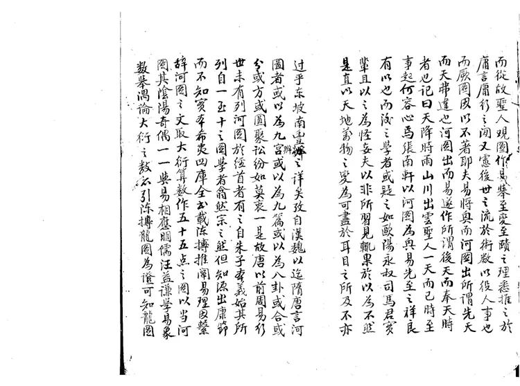 陳希夷龍圖序註解+玄空秘指淺註(抄本)