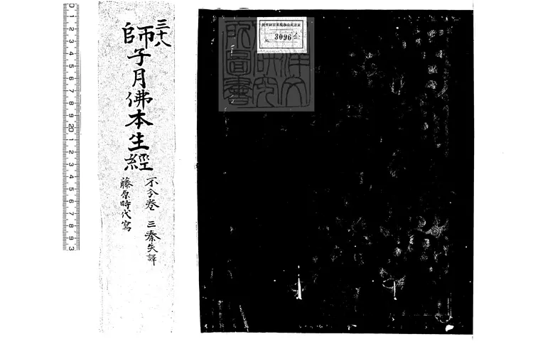 501 佛說師子月佛本生經一卷 日本平安鈔本 501 佛說師子月佛本生經一卷 日本平安鈔本