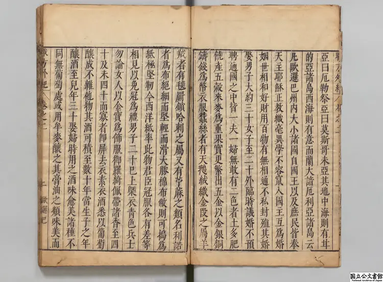 職方外紀 選者意国艾儒略（明）／編者楊廷筠（明）明天啓06年刊本