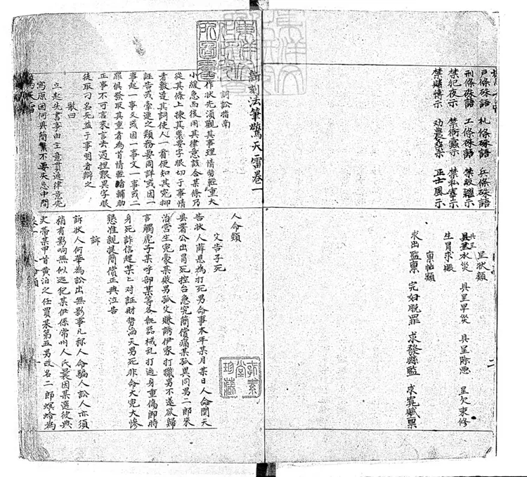 303 新刻法筆驚天雷四卷 鈔本 303 新刻法筆驚天雷四卷 鈔本