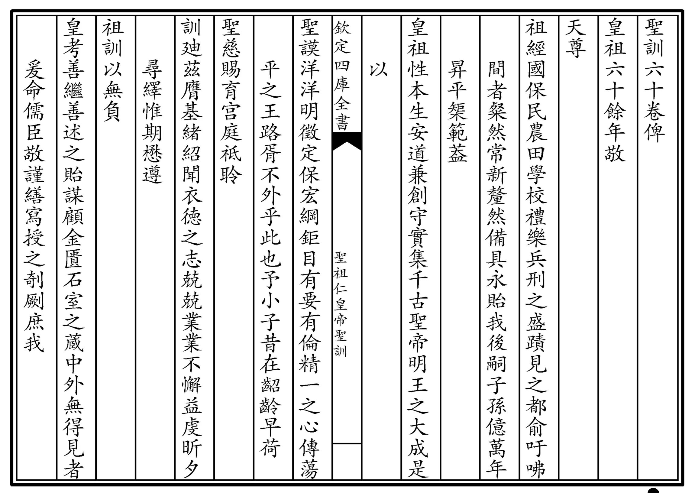 圣祖仁皇帝圣训(四库本)