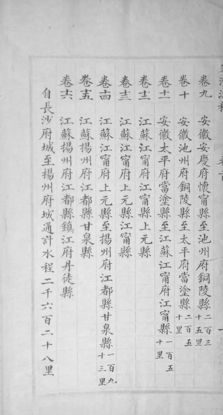 楚漕江程 楚漕江程