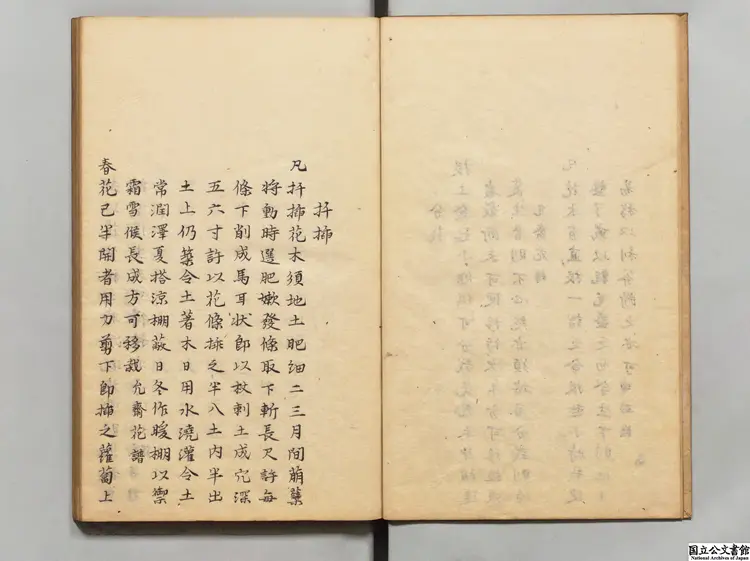 汝南圃史 著者周文華(明)江戸写本 汝南圃史 著者周文華(明)江戸写本