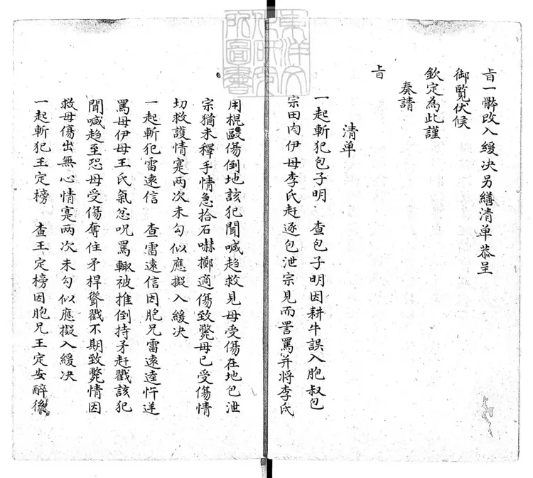 258 [秋審總例不分卷]服制不分卷　鈔本