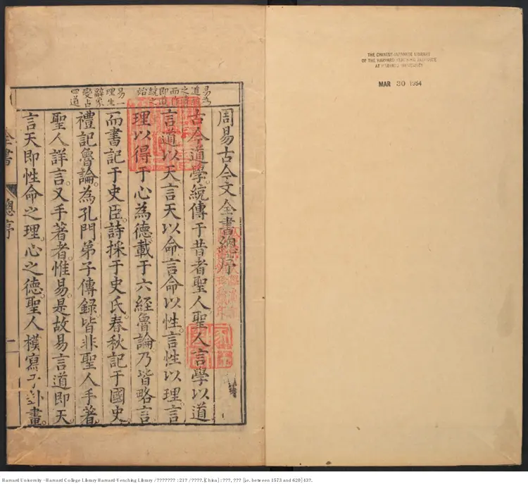 《易學啟蒙》五卷【明】楊時喬撰 出版商:王其玉 明萬曆刊本 《易學啟蒙》五卷【明】楊時喬撰 出版商:王其玉 明萬曆刊本