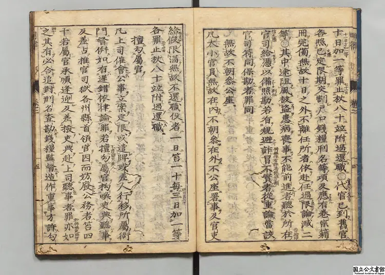 大明律  訓点者荻生北渓 享保07年刊本