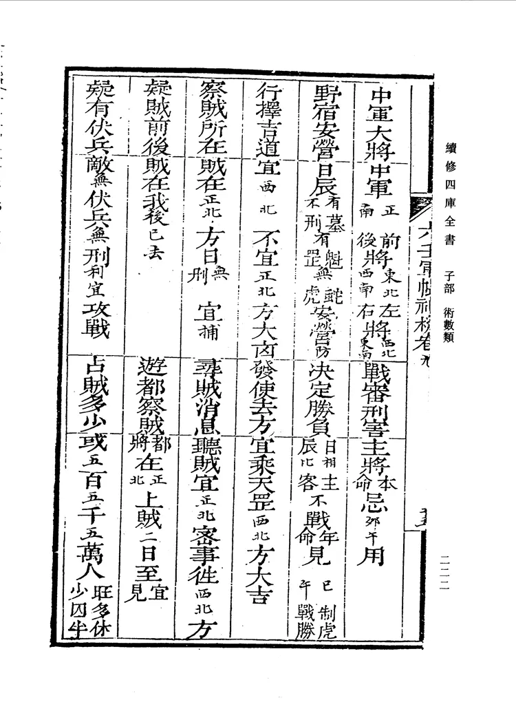 六壬军帐神机（卷五至卷十九）_0220-0292