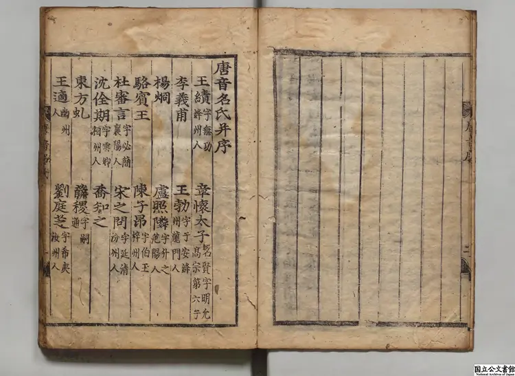 唐音輯註甲 著者張震(明)朝鮮刊本0029 唐音輯註甲 著者張震(明)朝鮮刊本0029