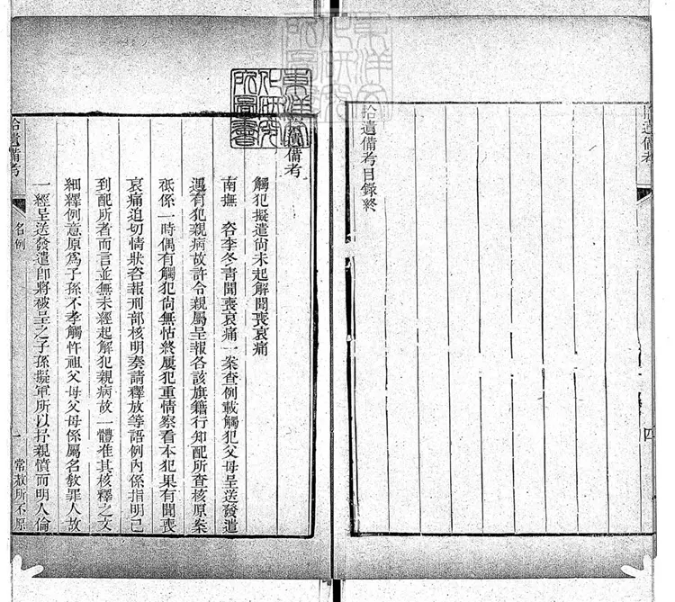 202 [刑案匯覽六十卷首一卷末一卷]拾遺備考一卷　道光十四年刊本