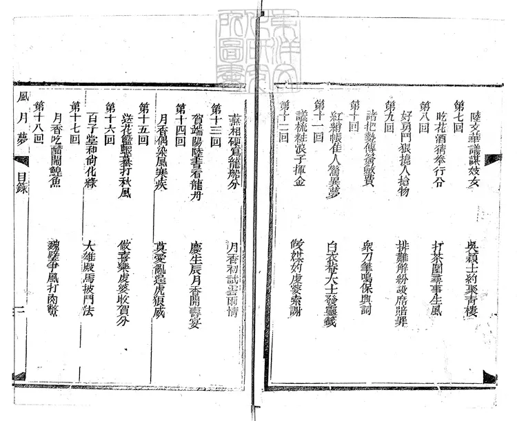 887 風月夢三十二回　光緒十二年聚盛堂刊本