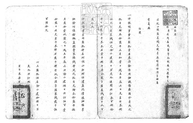 130 陝西西安府造具卑府所屬墊支過光緒參拾貳年分囚犯口糧鹽菜錢文奏銷清冊不分卷　光緒三十三年鈔本