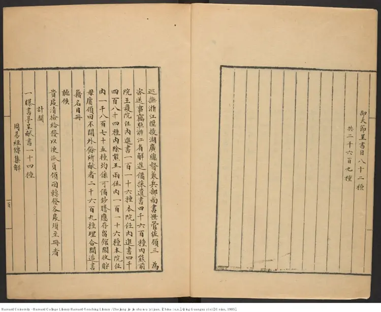 《浙江解進書目》一卷【清】王仁浚 清光緒31年(西元1905年) 《浙江解進書目》一卷【清】王仁浚 清光緒31年(西元1905年)