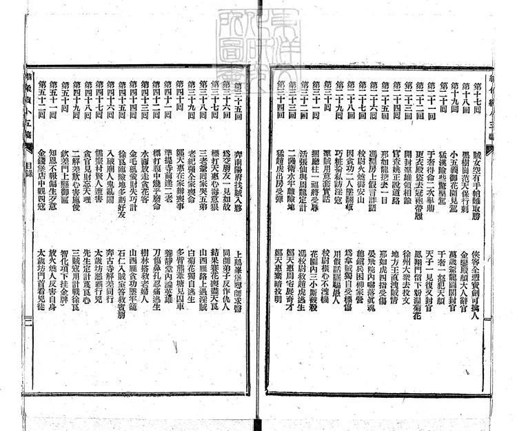 950 繡像續小五義一百二十四回　光緒十八年序上海珍藝書局排印本
