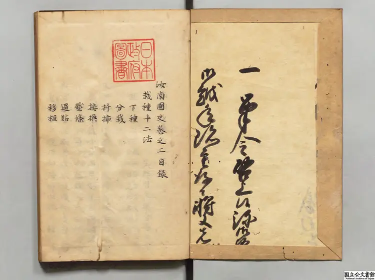 汝南圃史 著者周文華(明)江戸写本 汝南圃史 著者周文華(明)江戸写本