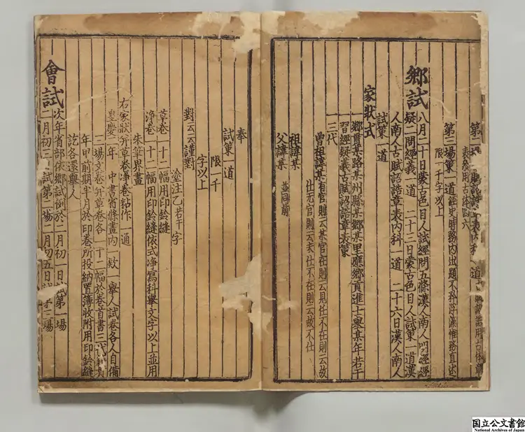 文場備用排字礼部韻註 著者丁度（宋）元元統03年呂氏会文堂刊本