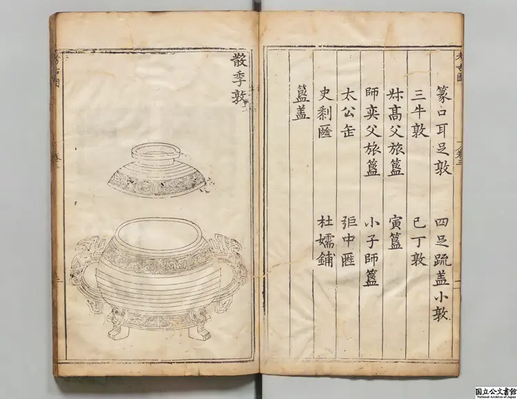 重修考古図 選者呂大臨(宋)/鄭宏経修(明)明崇禎7年刊本 重修考古図 選者呂大臨(宋)/鄭宏経修(明)明崇禎7年刊本