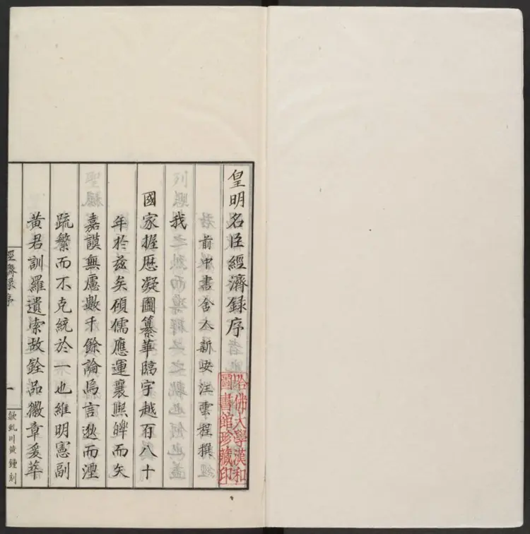 皇明名臣经济录五三卷.明·黄训集.嘉靖三十年刊本