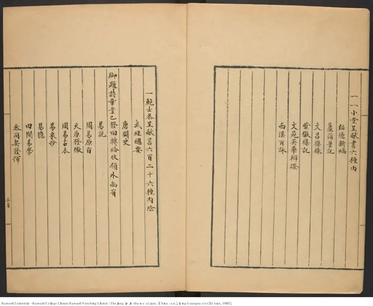 《浙江解進書目》一卷【清】王仁浚 清光緒31年(西元1905年) 《浙江解進書目》一卷【清】王仁浚 清光緒31年(西元1905年)