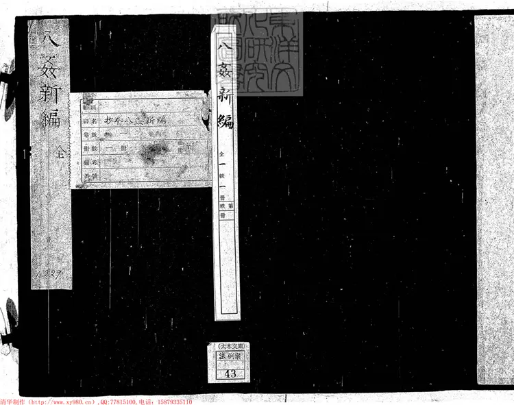 233 八姦新編不分卷　鈔本