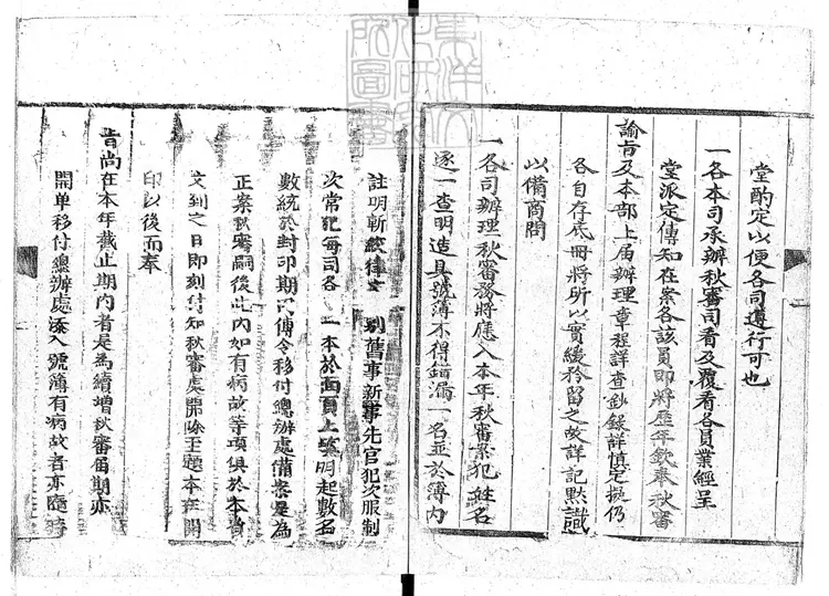 259 秋審處傳知秋審事宜一卷 刊本 259 秋審處傳知秋審事宜一卷 刊本