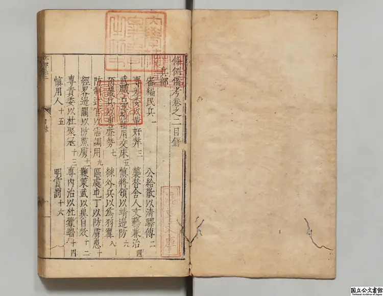 条例備考 明嘉靖刊本