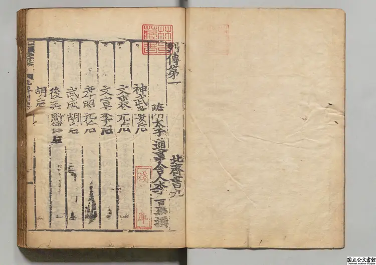 北斉書  選者李百薬（唐）宋刊本