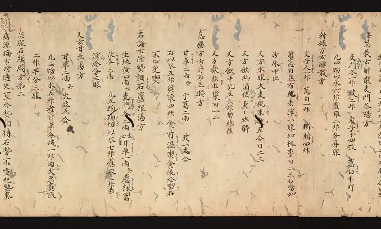 医心方.丹波康赖撰.20.卷二十.总三十卷.十二世纪抄本.东京国立博物馆藏