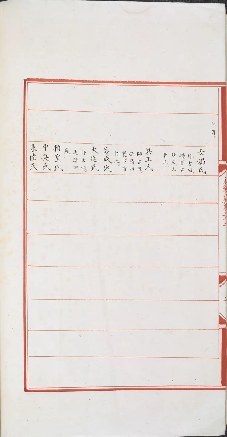 《永乐大典》卷3002人字大英图书馆藏明嘉靖隆庆间内府重写本