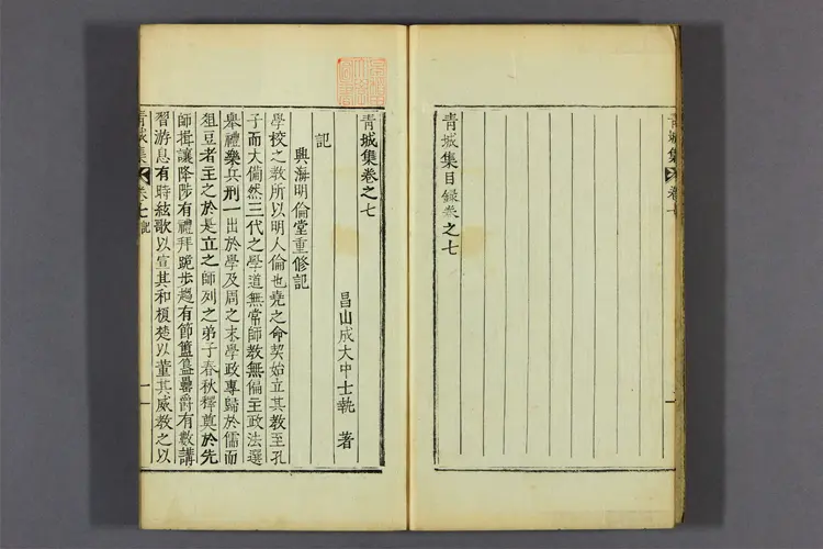 青城集 卷之1-10  成大中著