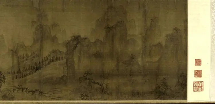 宋朝王诜行书烟江迭嶂图卷