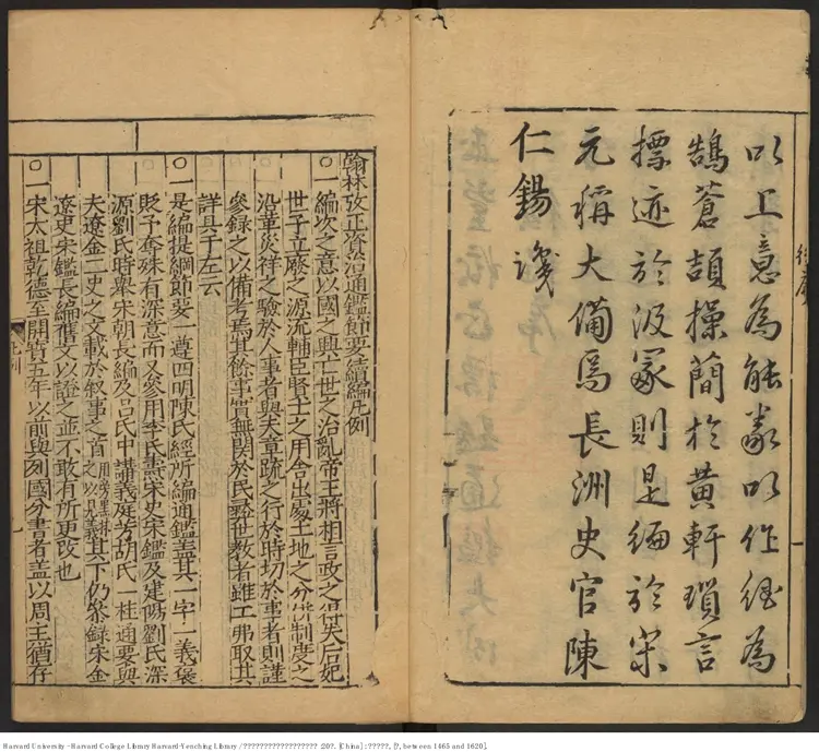 《新刊翰林改正綱目點音資治通鑒正要會成》二十卷【明】不著人撰 陳仁錫彙編 鐘惺訂正 張溥標題 出版商:書林張裔軒 明刻本 《新刊翰林改正綱目點音資治通鑒正要會成》二十卷【明】不著人撰 陳仁錫彙編 鐘惺訂正 張溥標題 出版商:書林張裔軒 明刻本