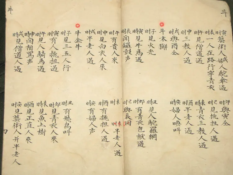 禽星 古本手抄本 禽星 古本手抄本