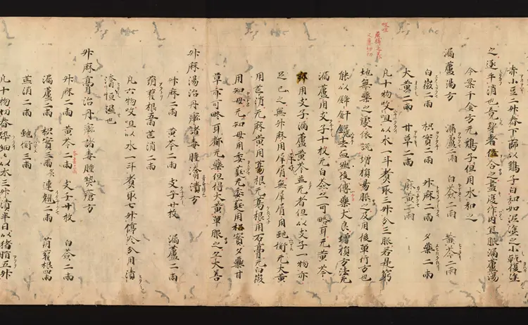 医心方.丹波康赖撰.17.卷十七.总三十卷.十二世纪抄本.东京国立博物馆藏 医心方.丹波康赖撰.17.卷十七.总三十卷.十二世纪抄本.东京国立博物馆藏