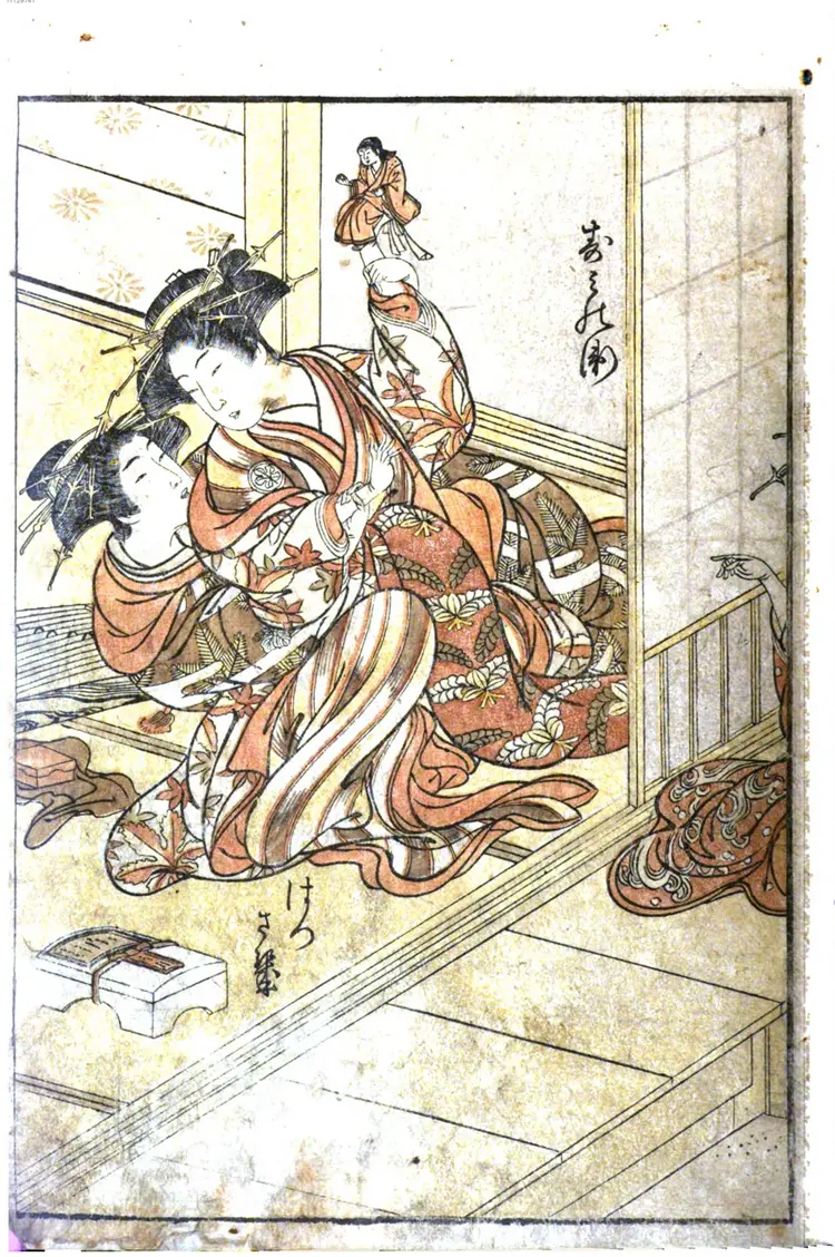 青楼美人合姿镜