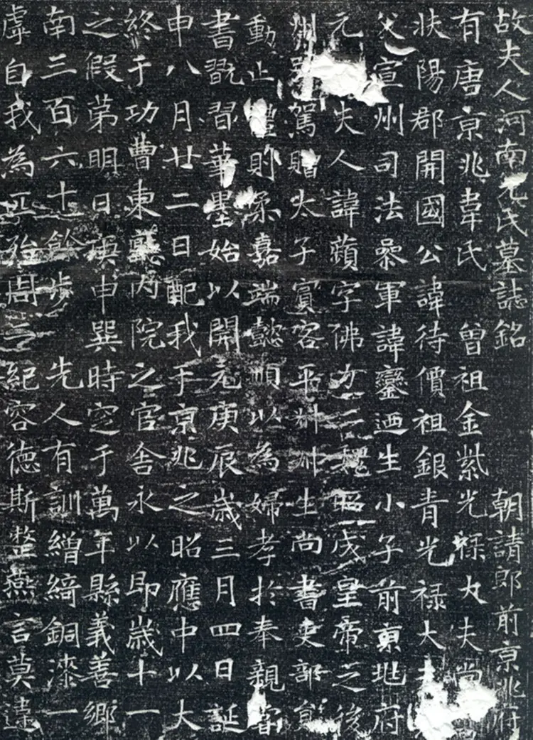 唐朝韦应物楷书元苹墓志铭 唐朝韦应物楷书元苹墓志铭