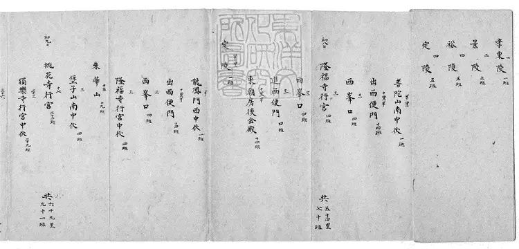 106 東陵路程二卷　鈔本