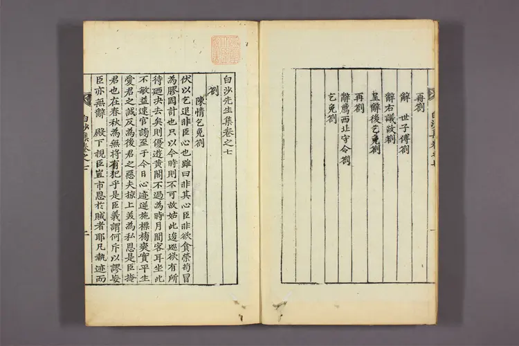 白沙先生集 卷之1-23,附录  李恒福撰