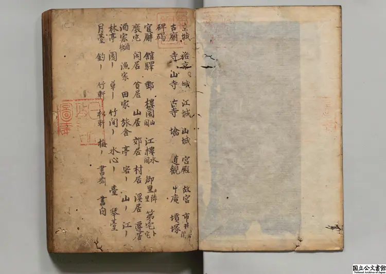 新編増広事聯詩苑叢珠 編者仇舜臣（元）／補訂者曹彦文（元）元大徳03年刊本