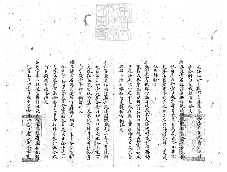 127 四川布政使司四川按察使司呈賚補錄光緒貳拾參年分支給各屬監犯囚糧米石錢文壹案清冊一卷 光緒三十三年原鈔本 127 四川布政使司四川按察使司呈賚補錄光緒貳拾參年分支給各屬監犯囚糧米石錢文壹案清冊一卷 光緒三十三年原鈔本