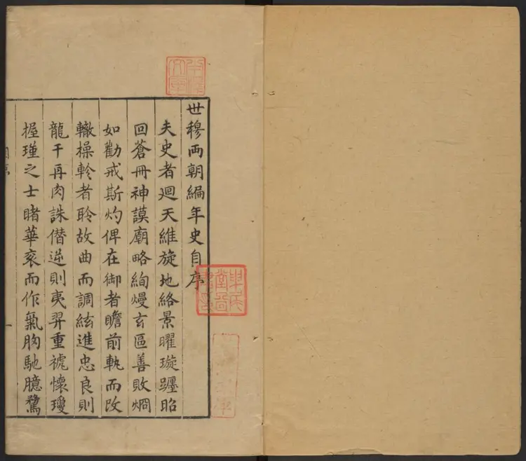 世穆两朝编年信史六卷.明·支大纶撰.万历丙申刊本 世穆两朝编年信史六卷.明·支大纶撰.万历丙申刊本