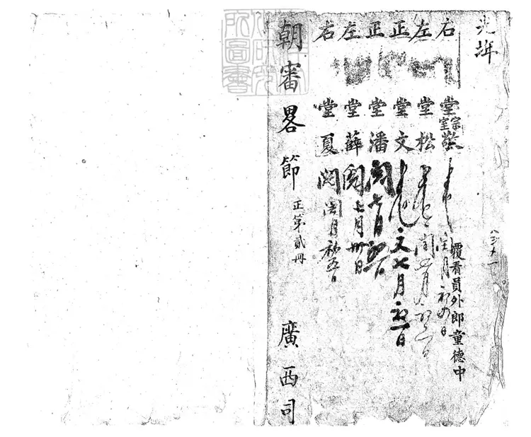 272 朝審略節殘不分卷　鈔本